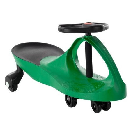 TOY TIME Toy Time Zig Zag Car- Ride-On Toy for Kids Ages 3 and Up- Twist and Turn Scooter in Green 334989AAE